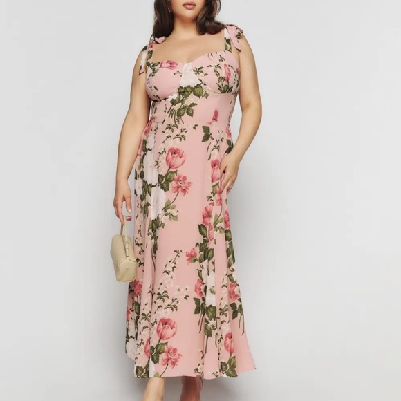 Reformation Nadira Dress in Rose Garden - Picture 1 of 6